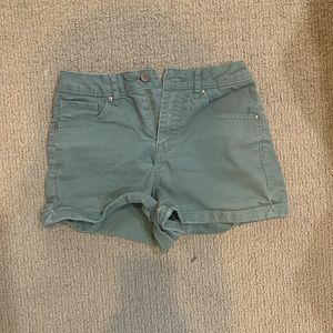Army green shorts